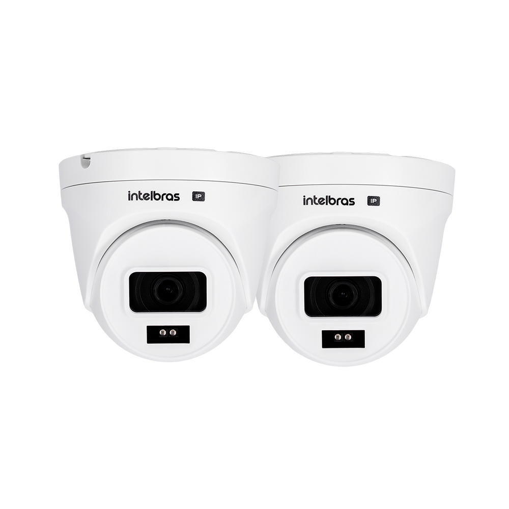 Kit 02 Câmeras IP Vipc 1230 Dome G2 Intelbras