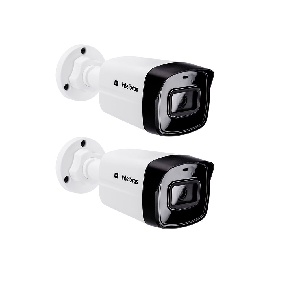 Kit 02 Câmeras PoE Vipc 1230 Bullet G2 Intelbras